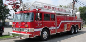 Wellington/Napoleon Students get a ride on fire truck